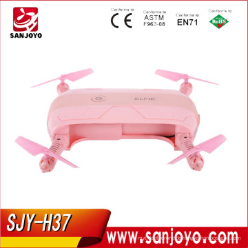 JJRC H37 Elfie RC Quadcopter Drohne Selbstauslöser FPV Echtzeit-Übertragung Pink mit einstellbarer Höhe Funktion